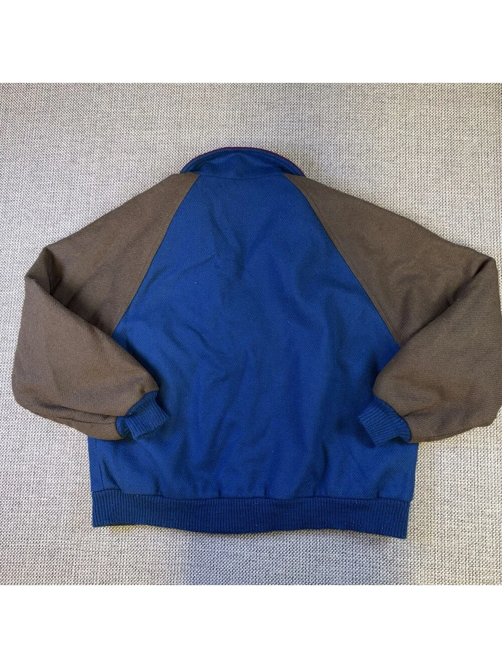 Vintage Pendleton Lobo Wool Bomber Jacket Mens XL Blue Brown Vintage Thinsulate